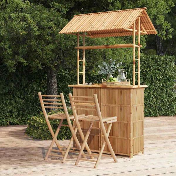 ARDEBO.de - 3-tlg. Bar-Set Bambus