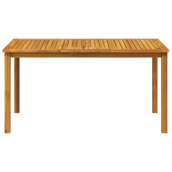 Gartentisch 150x90x74 cm Massivholz Akazie