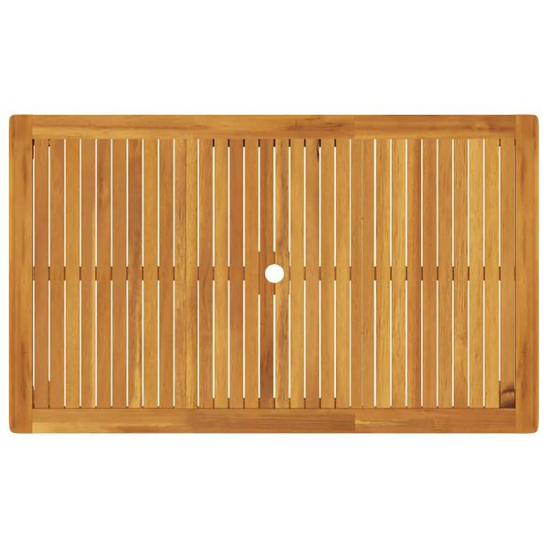 Gartentisch 150x90x74 cm Massivholz Akazie