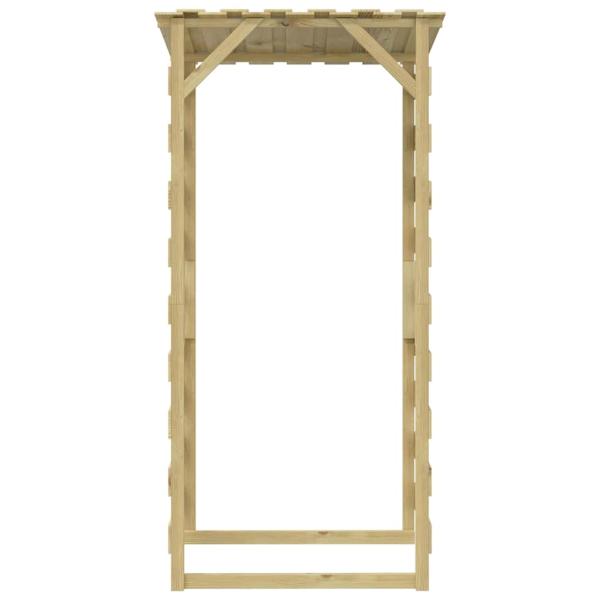 Pergola mit Dach 100x90x200 cm Imprägniertes Kiefernholz