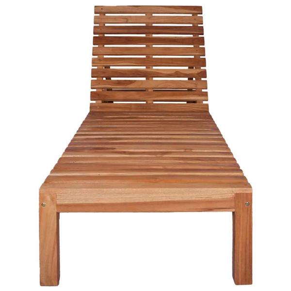 Sonnenliege Massivholz Teak