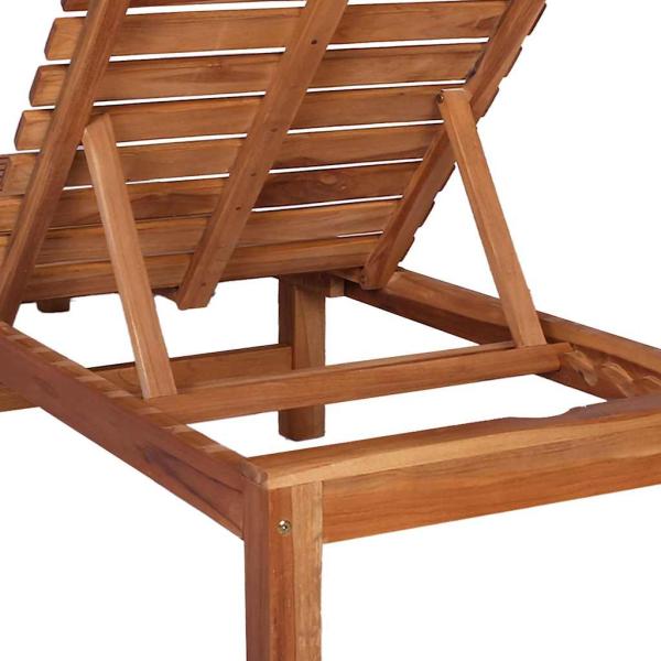 Sonnenliege Massivholz Teak