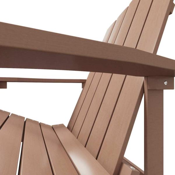 Adirondack-Gartenstuhl mit Fu?teil HDPE Braun