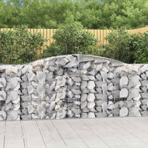 ARDEBO.de - Gabione mit Hochbogen 400x50x100/120 cm Verzinktes Eisen