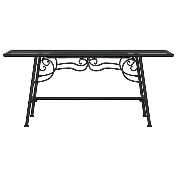 Baumbank 110 cm Schwarz Stahl