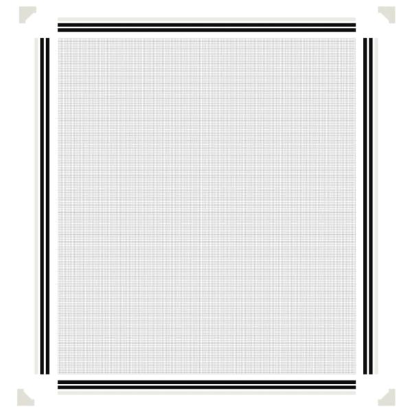 Magnet-Insektenschutz für Fenster Weiß 120x140 cm