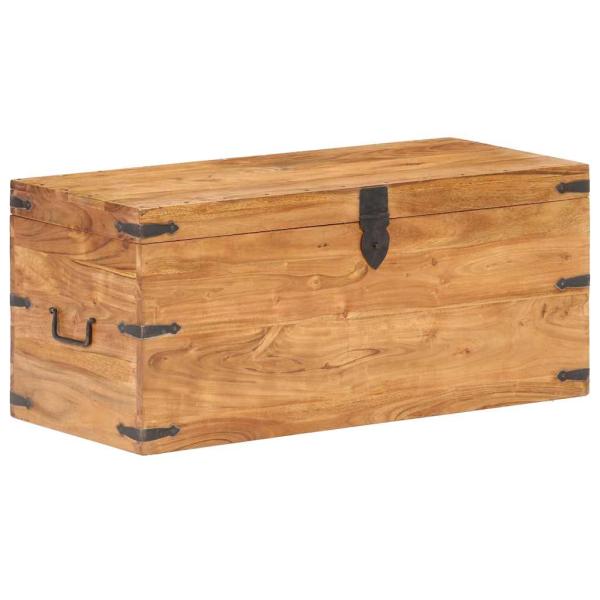 ARDEBO.de - Truhe 90x40x40 cm Massivholz Akazie