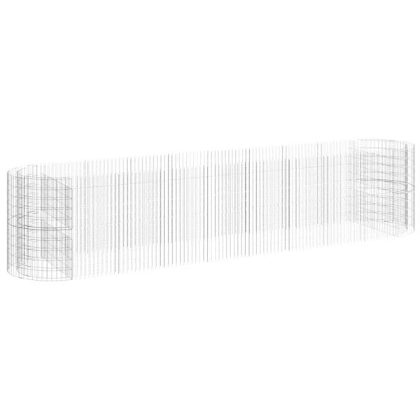 Gabionen-Hochbeet Verzinktes Eisen 500x100x100 cm