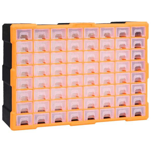 ARDEBO.de - Multi-Schubladen-Organizer mit 64 Schubladen 52x16x37,5 cm