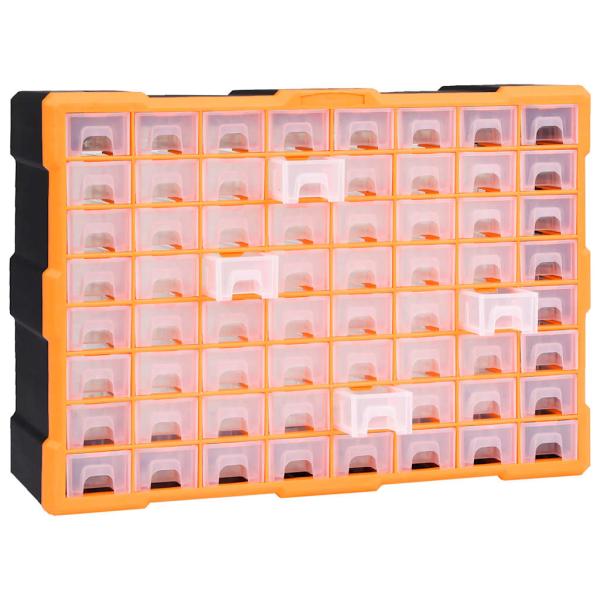 Multi-Schubladen-Organizer mit 64 Schubladen 52x16x37,5 cm