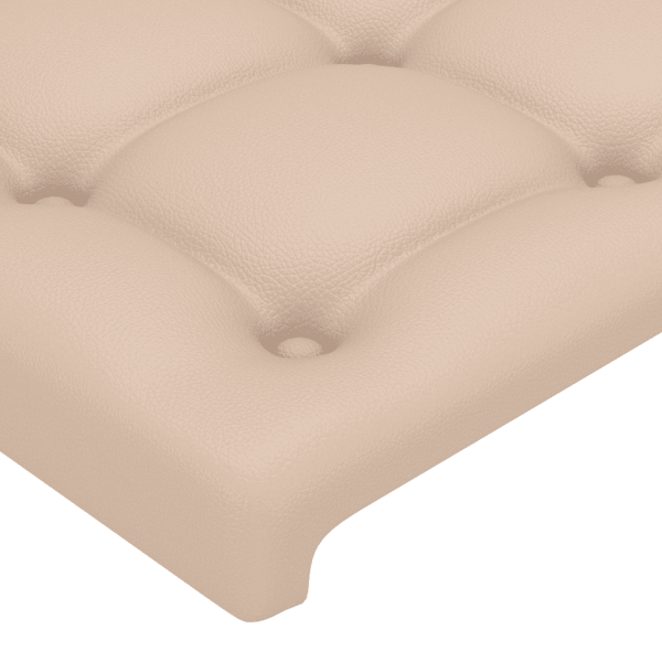 Boxspringbett mit Matratze Cappuccino-Braun 80x200cm Kunstleder