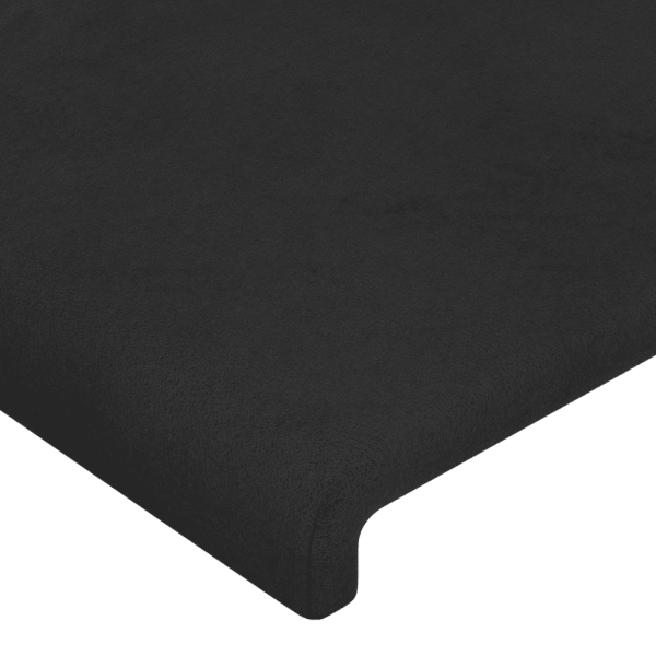 Boxspringbett mit Matratze Schwarz 140x200 cm Samt