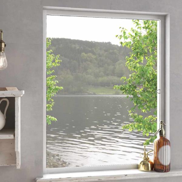 ARDEBO.de - Insektenschutz für Fenster Weiß 100x120 cm