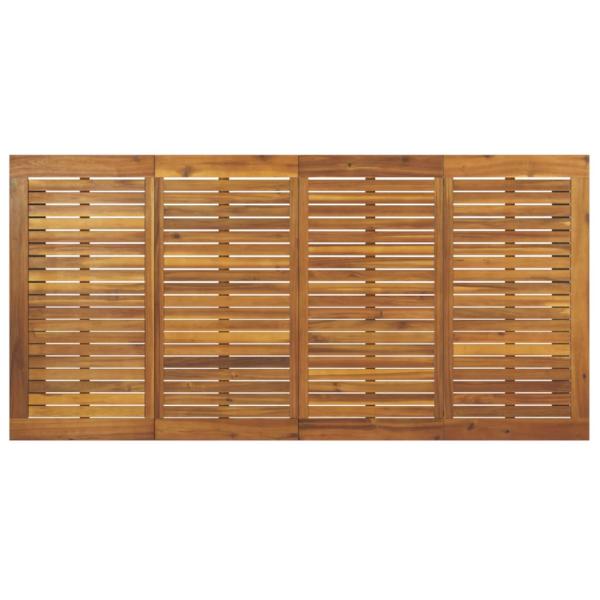 Gartentisch mit Gestell U-Form 180x90x75 cm Akazie Massivholz