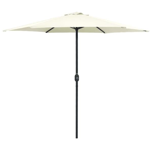 ARDEBO.de - Sonnenschirm mit Aluminium-Mast 270x246 cm Sandweiß