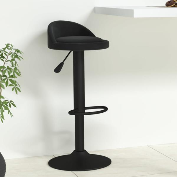 ARDEBO.de - Barhocker Schwarz Samt