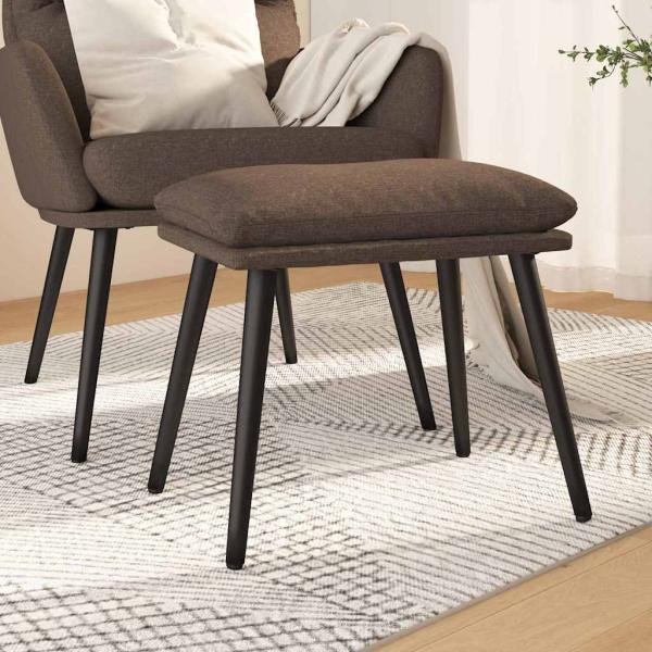ARDEBO.de - Fu?hocker Taupe 45x29,5x35 cm Stoff