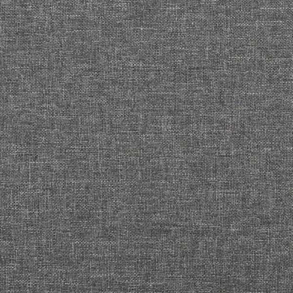 Fußhocker Hellgrau 45x29,5x35 cm Stoff und Kunstleder