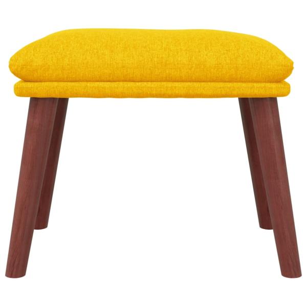 Fußhocker Senfgelb 45x29,5x35 cm Stoff
