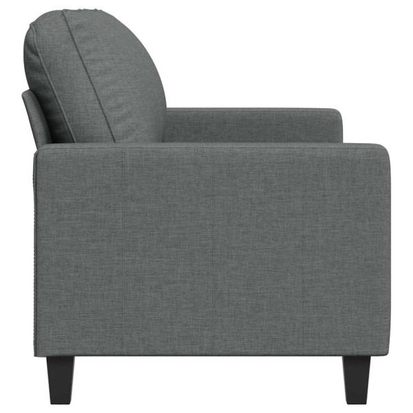 2-Sitzer-Sofa Dunkelgrau 140 cm Stoff
