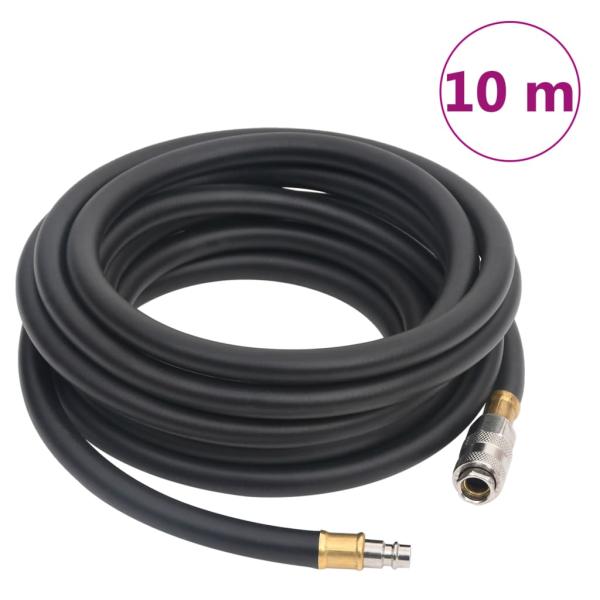 ARDEBO.de - Hybrid-Luftschlauch Schwarz 0,6" 10 m Gummi und PVC