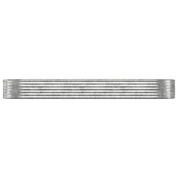 Hochbeet Verzinkter Stahl 322x100x36 cm Silbern