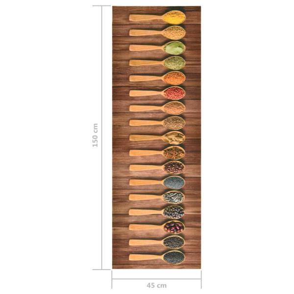 Küchenbodenmatte Waschbar Löffel 45x150 cm