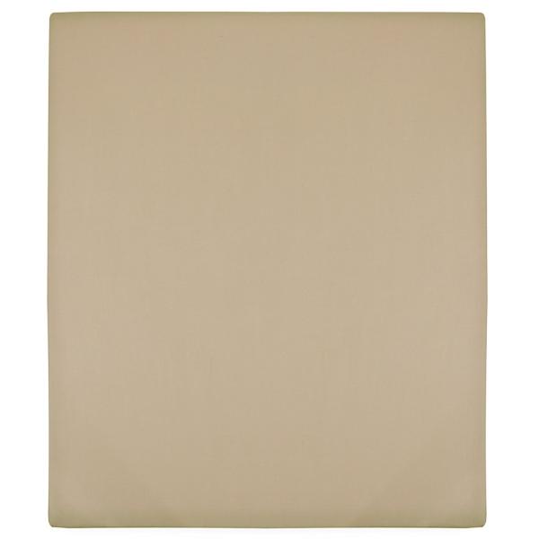 ARDEBO.de - Spannbettlaken Jersey Taupe 140x200 cm Baumwolle