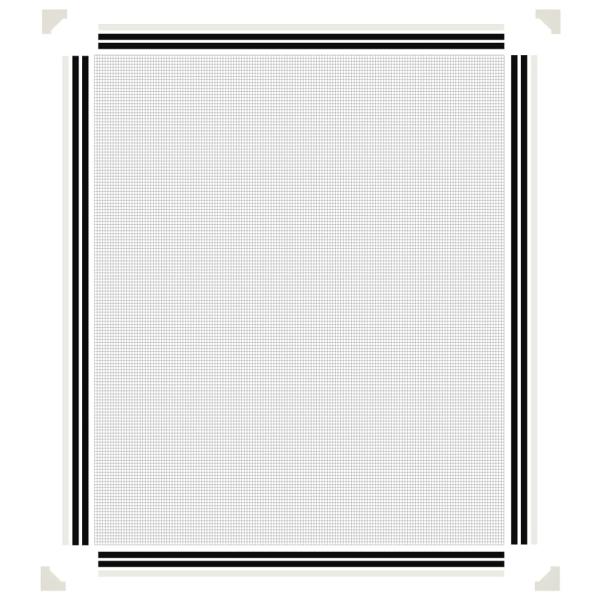 Magnet-Insektenschutz für Fenster Weiß 100x120 cm
