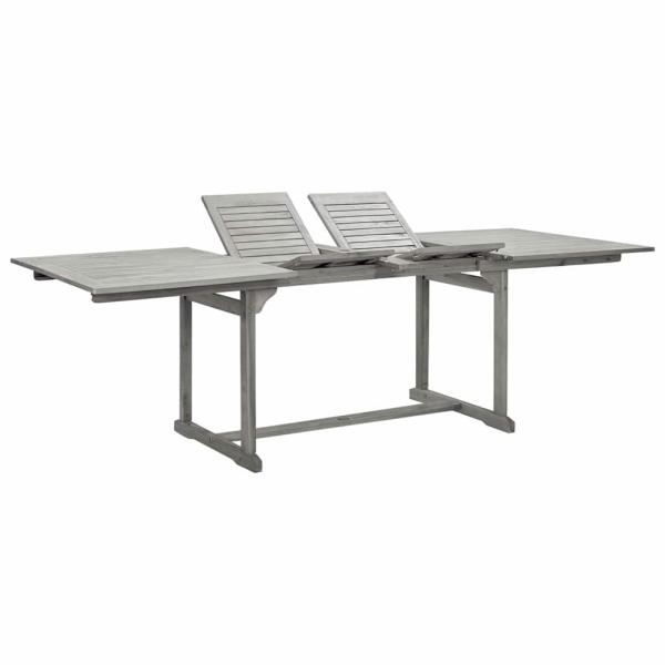 ARDEBO.de - Garten-Esstisch (160-240)x100x75 cm Massivholz Akazie