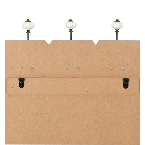 Wandgarderobe mit 6 Haken 120 x 40 cm "THANK YOU"