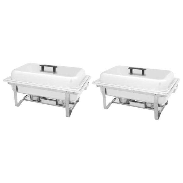 ARDEBO.de - Chafing Dish Set 2-tlg. Edelstahl