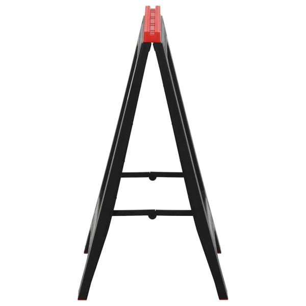 Arbeitsböcke 2 Stk. Klappbar Schwarz & Rot Polypropylen 350 kg