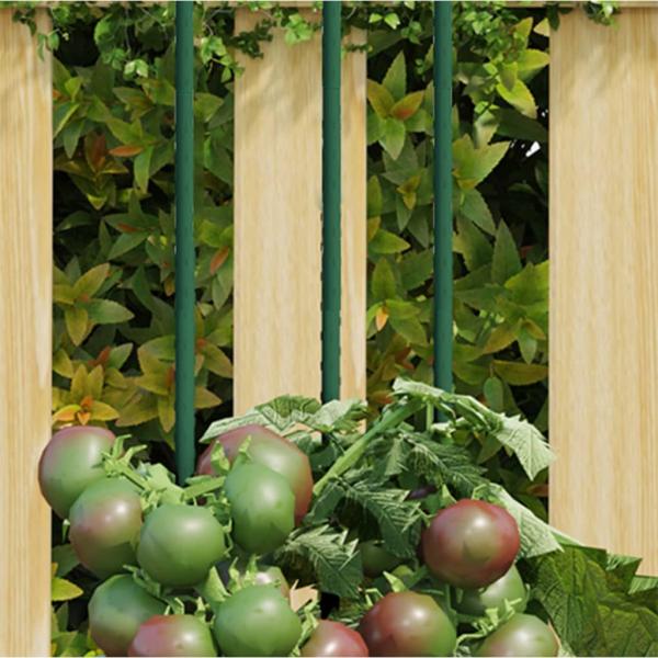ARDEBO.de - Pflanzenstützen 30 Stk. Grün 180 cm Stahl