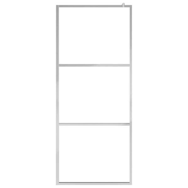 Begehbare Duschwand mit voll mattiertem ESG-Glas 80x195 cm