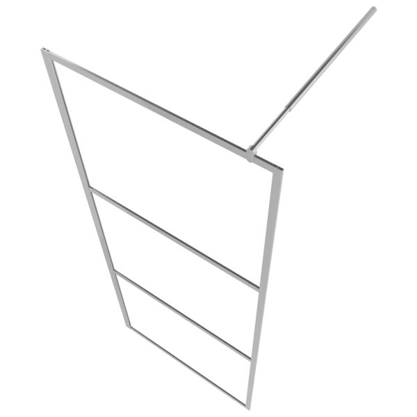 Begehbare Duschwand mit voll mattiertem ESG-Glas 80x195 cm