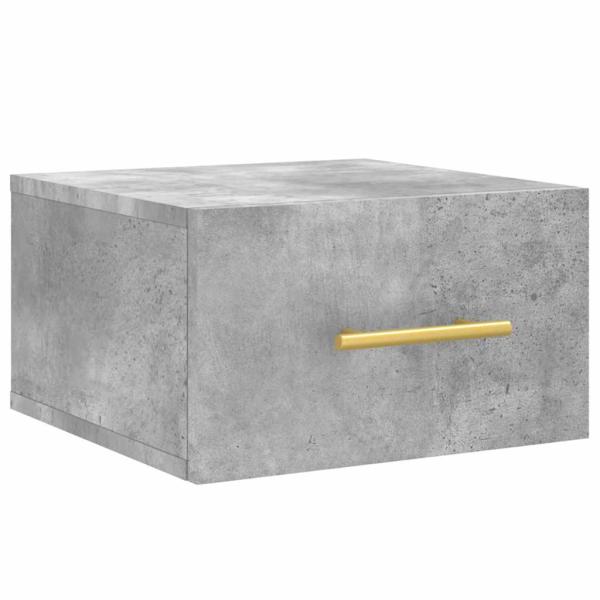 Wand-Nachttische 2 Stk. Betongrau 35x35x20 cm