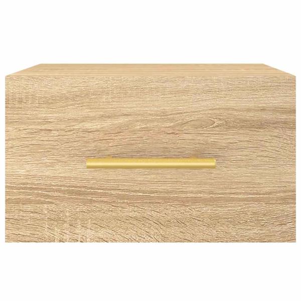 Wand-Nachttische 2 Stk. Sonoma-Eiche 35x35x20 cm