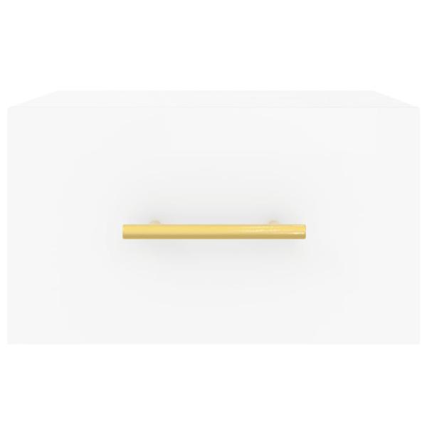 Wand-Nachttisch Weiß 35x35x20 cm