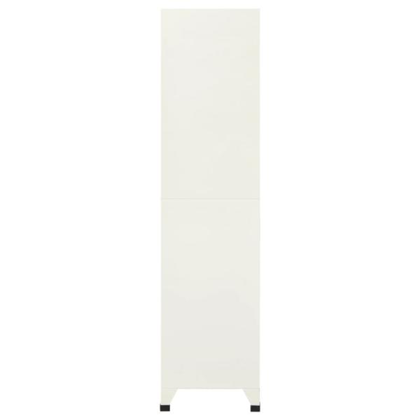 Schließfachschrank Grau und Blau 90x45x180 cm Stahl