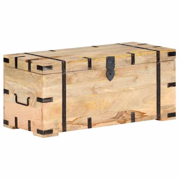 ARDEBO.de - Truhe 90x40x40 cm Mango Massivholz