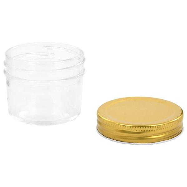 Marmeladengläser mit goldenen Deckeln 24 Stk. 110 ml