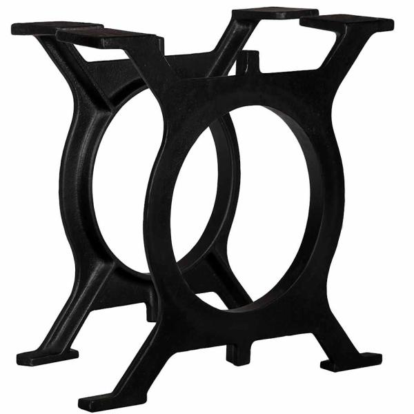ARDEBO.de - Couchtisch-Beine 2 Stk. O-Gestell Gusseisen
