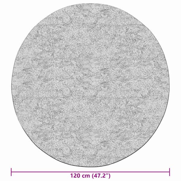 Teppich Waschbar Schwarz und Weiß ?120 cm