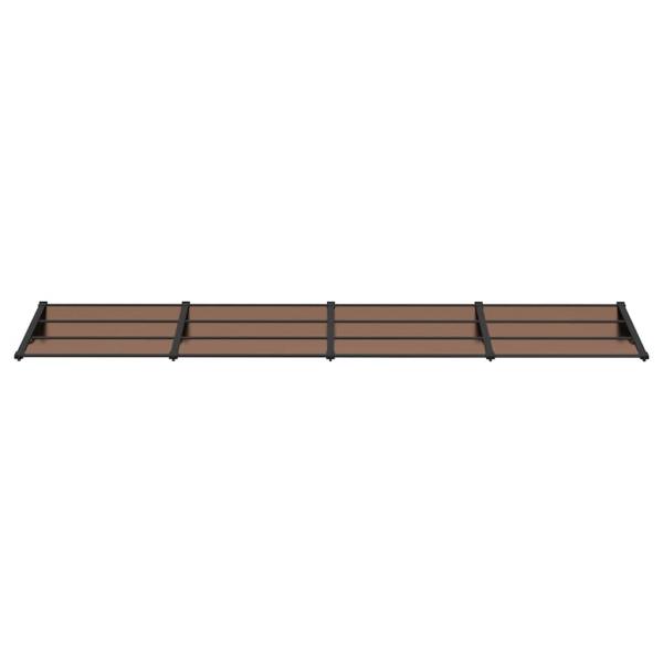 Türvordach Schwarz 396x90 cm Polycarbonat