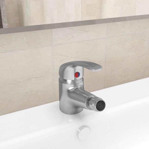 ARDEBO.de - Badezimmer Bidet Mischbatterie Silbern 13x12 cm