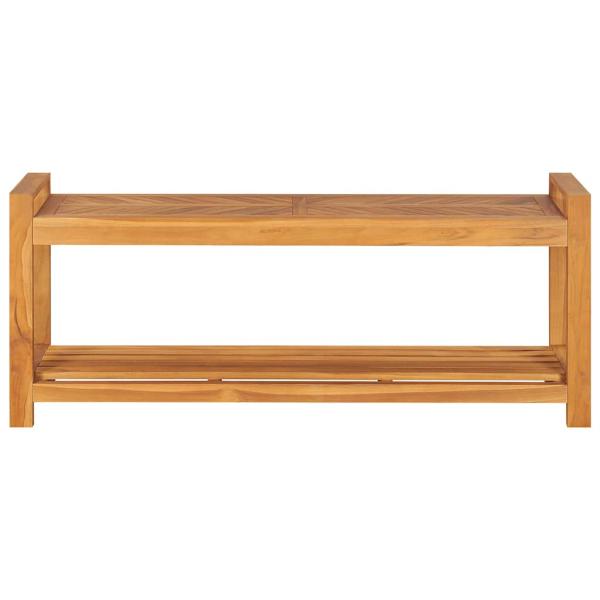 Sitzbank 120 cm Massivholz Teak