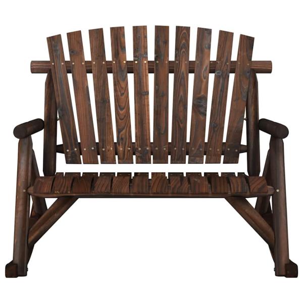 Garten-Schaukelbank 2-Sitzer 123x96x102 cm Massivholz Fichte