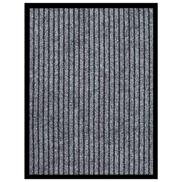 ARDEBO.de - Fußmatte Grau Gestreift 40x60 cm