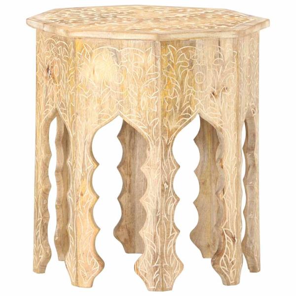 ARDEBO.de - Beistelltisch Ø48 cm Massivholz Mango